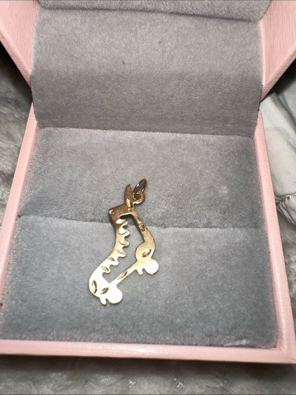 14K Gold Roller Skate Pendant Charm for Necklace or bracelet